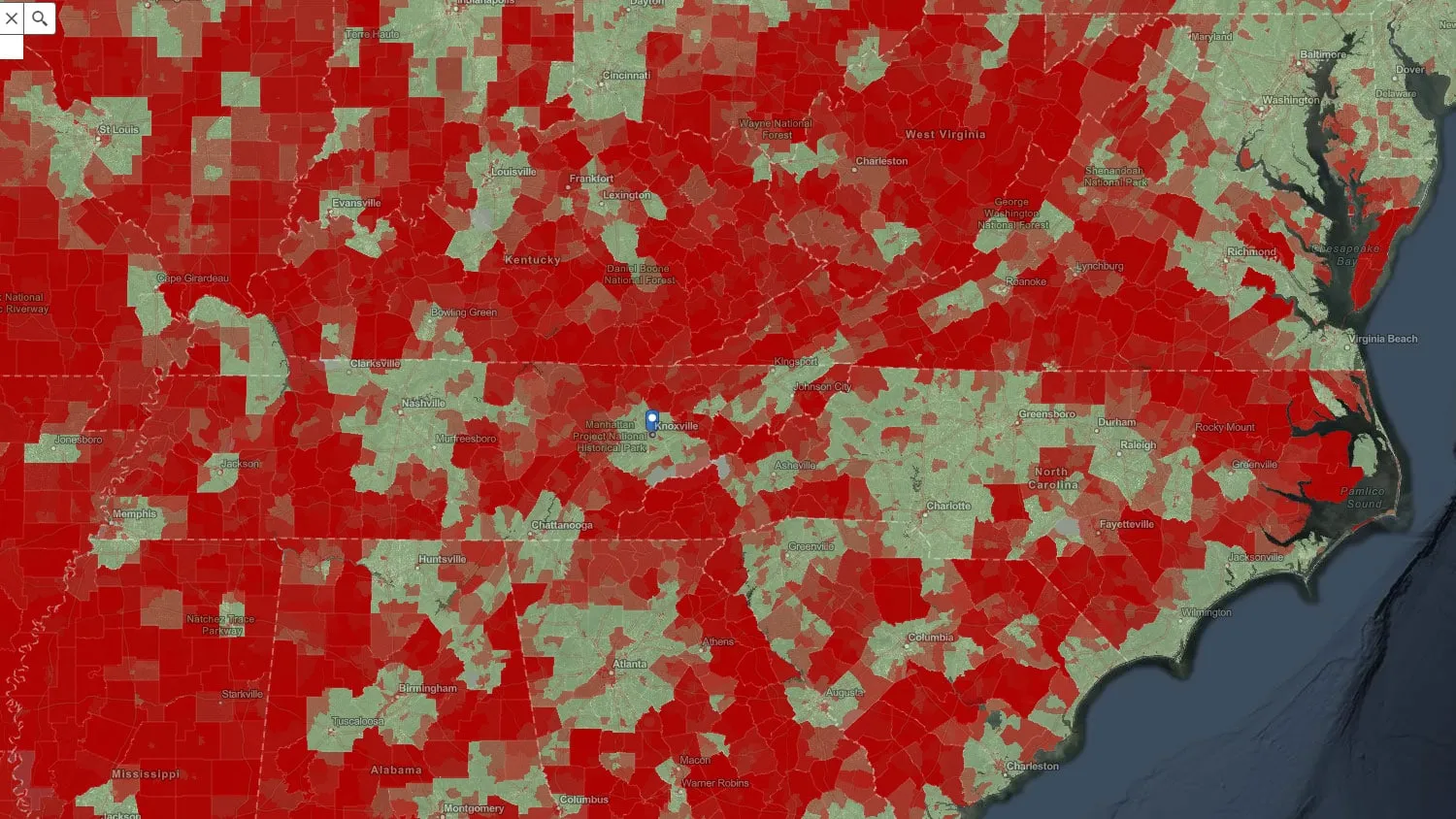 Rural Tennessee tangled in turn-of-the-century internet speeds