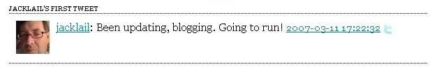 First Tweet on Twitter