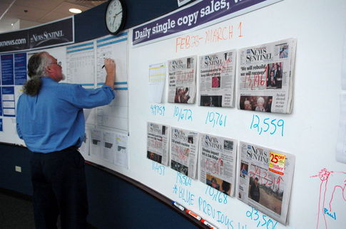 Newsroom visual communication center