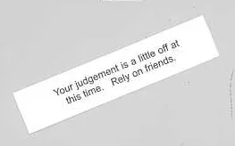 Fortune cookie fortune