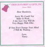 Vinney's note, click for larger version